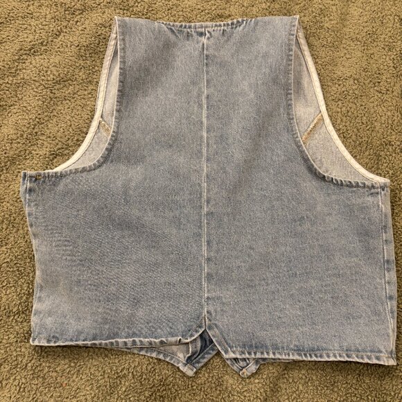 Princess Polly denim vest size 6 - Picture 2 of 4